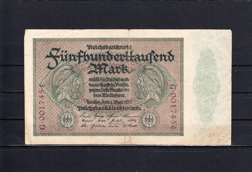 500 000 mark 1923 - 500, 1.5.1923