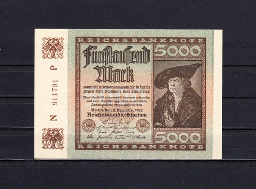 5000 mark 1922 - mark, v.