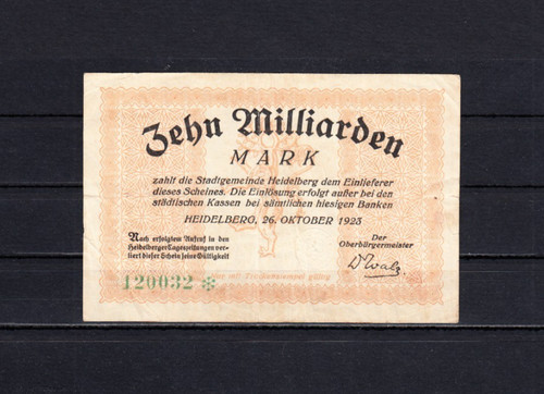 Heidelberg milliarden mark - 10,