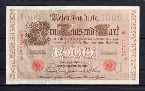 1000 mark 1910 ro - 21.4.1910/, (ro