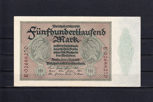500 000 mark 1923 - v., 1.5.1923
