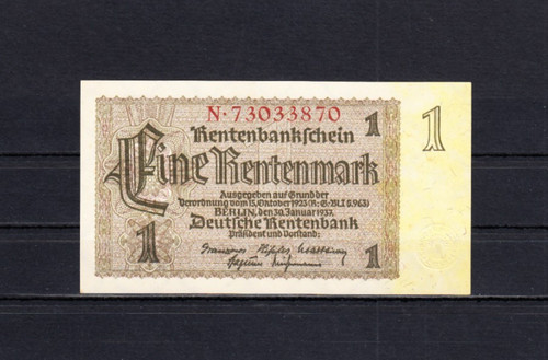 Rentenmark 1 1937 kn - 1, v.