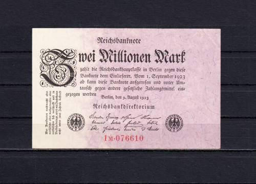 Mio mark 8 1923 ro - mark, 9.8.1923
