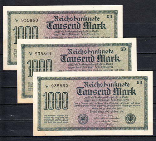 1000 mark 1922 ro - 1000,