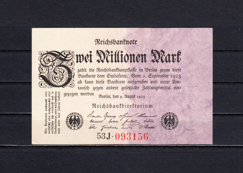 Mio mark 8 1923 ro - mark, 9.8.1923