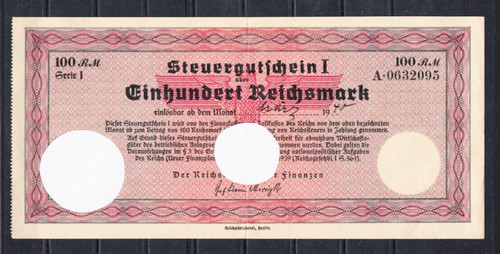 100 reichsmark 3 - reichsmark, v.