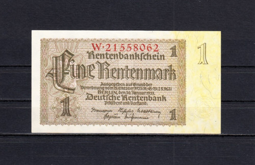 Rentenmark 1 1937 kn - 30.1.1937,,