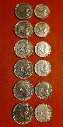 Reichsmark hindenburg - 6×5, v.