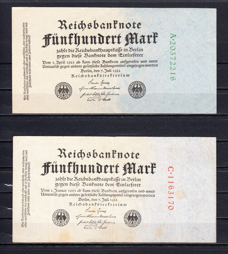 500 mark 1922 ro - 500, (ro.