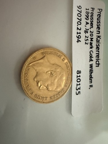 Wilhelm mark 900 gold - 2., 20