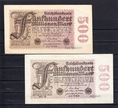 500 mio mark 9 - mark, 1.9.1923