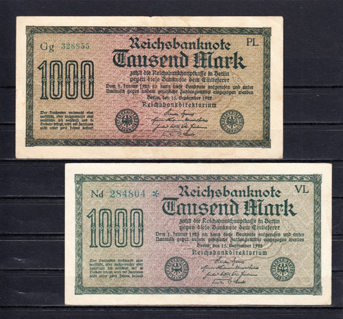 1000 mark 1922 ro - v., (ro