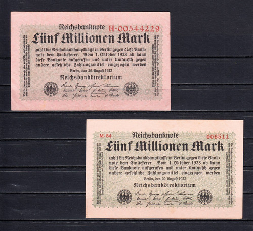 Mio mark 8 1923 ro - 5, mio.