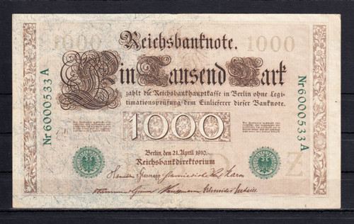 1000 mark 1910 - 21.4.1910/, (ro