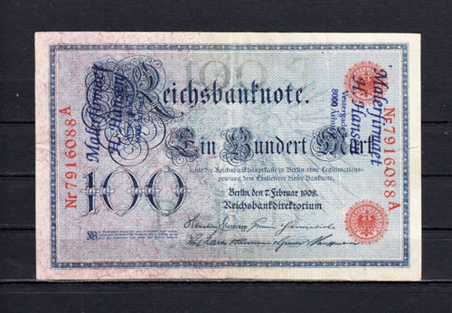 100 mark 1908 - v., 7.2.1908/