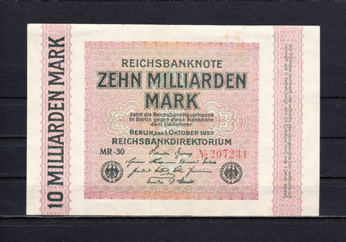 Mrd mark 10 - 10, 1.10.1923
