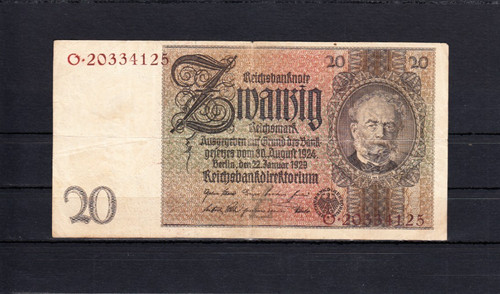 Reichsmark 22 1 1929 - 20, v.