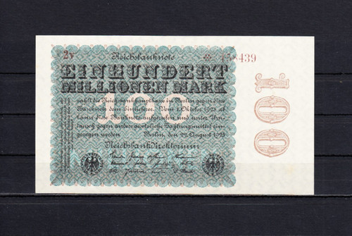 100 mio mark 22 - mio.,