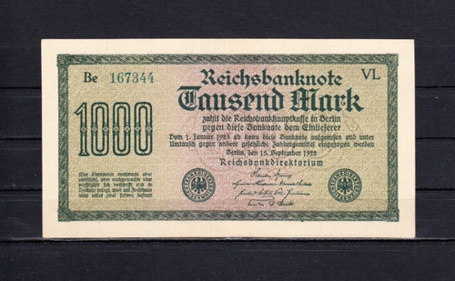 1000 mark 1922 - 15.9.1922, (ro